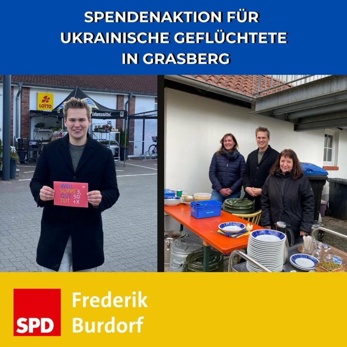Spendenaktion für ukrainische Geflüchtete in Grasberg