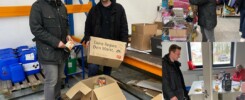 Ehrenamtliche im Spendenlager von OHZ hilft Ukraine